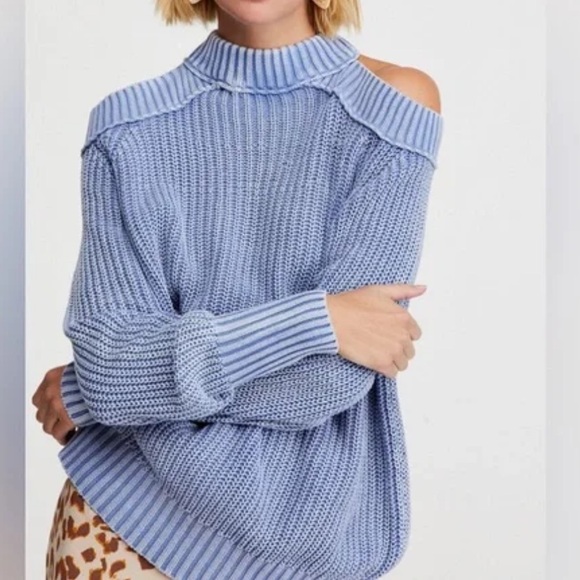 Free People Half Moon Bay Pullover Sweater - Picture 1 of 7